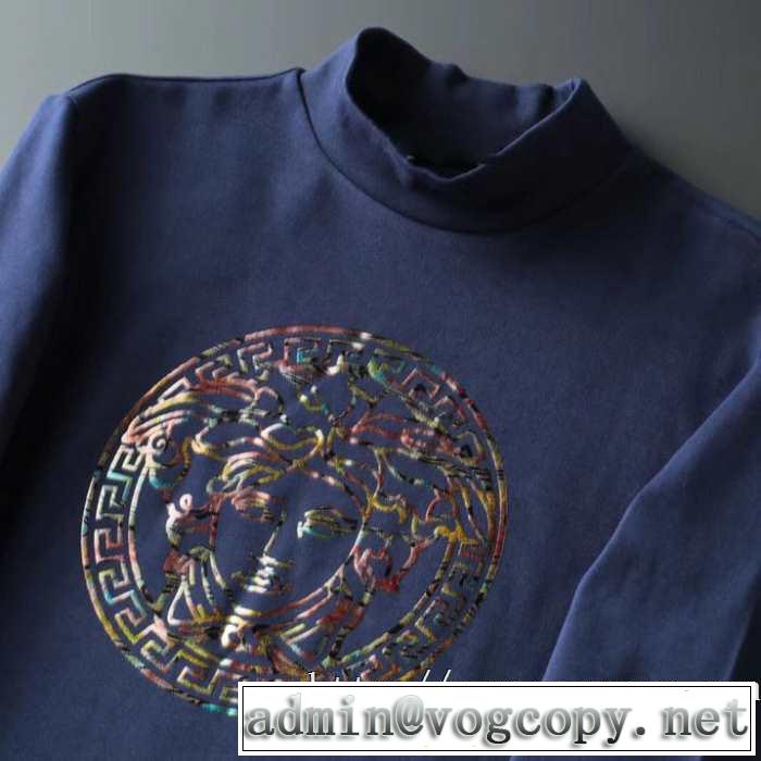 更にトレンドが急上昇中 2019秋冬トレンド押さえておきたい ヴェルサーチ VERSACE 長袖Tシャツ 3色可選