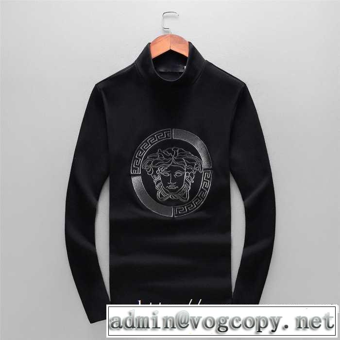 注目の秋ファッション一番 最新秋冬トレンドをチェック！2019-20秋冬 ヴェルサーチ VERSACE 長袖Tシャツ