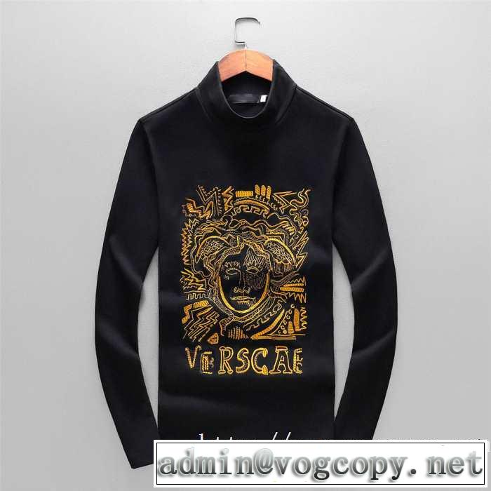長袖Tシャツ ヴェルサーチ VERSACE 【2019秋冬】今きてる最先端ブランド 着心地もなめらかで快適