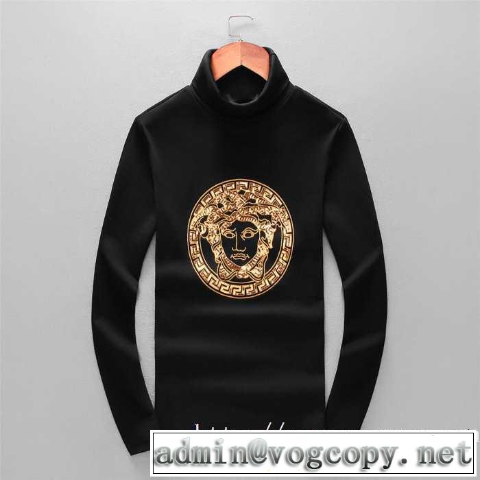 【最新】2019年秋冬のトレンド速報 ヴェルサーチ VERSACE 長袖Tシャツ 寒い季節トレンド上品