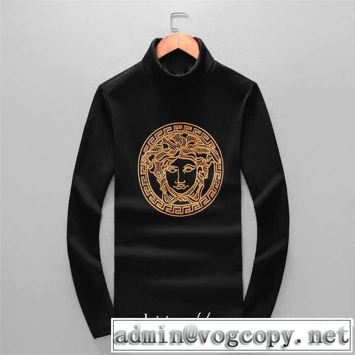 ヴェルサーチ VERSACE 長袖Tシャツ 【2019秋冬】今きてる最先端ブランド 今年注目な新品セール