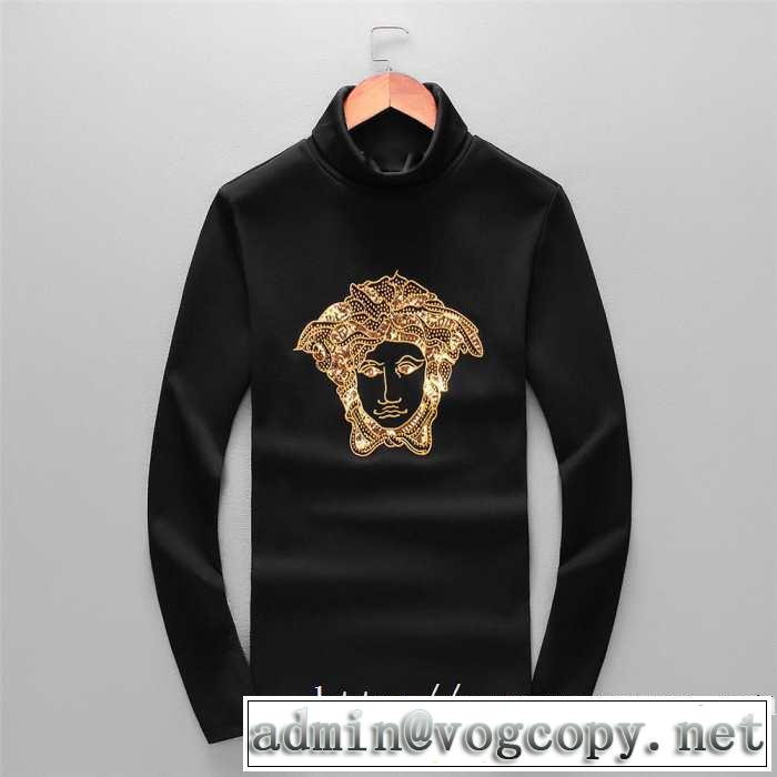 気になる2019年秋のファッション ヴェルサーチ VERSACE 長袖Tシャツ 秋冬から人気継続中
