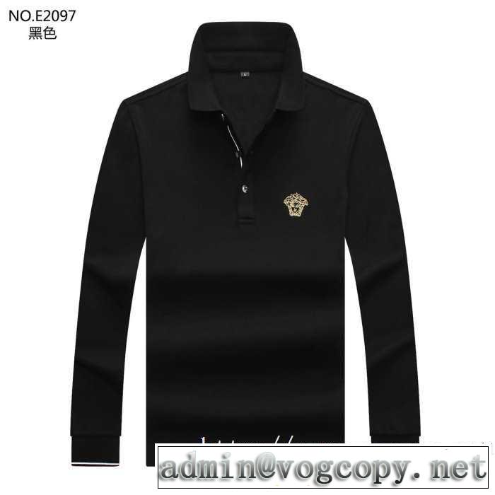 ヴェルサーチ VERSACE 長袖Tシャツ 3色可選 先取り 2019/2020秋冬ファッション 優しいのに存在感