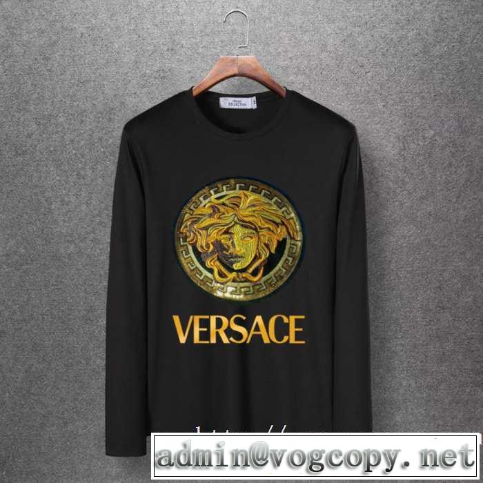 ヴェルサーチ VERSACE 長袖Tシャツ 4色可選 秋トレンドの新定番 【最新】2019年秋冬のトレンド速報