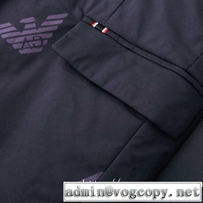 とにかく完璧ブランド新作 アルマーニ ARMANI 秋服コーデ2019年版 ダウンジャケット メンズ 大胆なチェックの人気トレンド