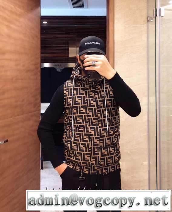 先取り 2019/2020秋冬ファッション ダウンジャケット最新作おすすめしたい秋冬  メンズ フェンディ FENDI 寒い季節トレンド上品