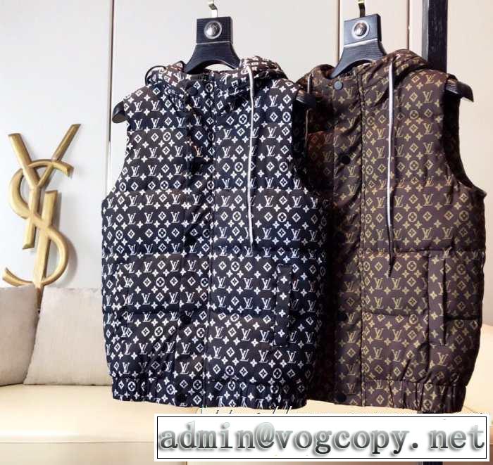2色可選 秋冬ファッションコーディネート ルイ ヴィトン 最新トレンドコーデおすすめ LOUIS VUITTON 最重要！2019秋冬トレンド  メンズ ダウンジャケット