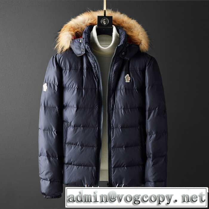 メンズ ダウンジャケット 2色可選 秋服コーデ2019年版 モンクレール 大胆なチェックの人気トレンド MONCLER 秋にはやる最新作を先取り