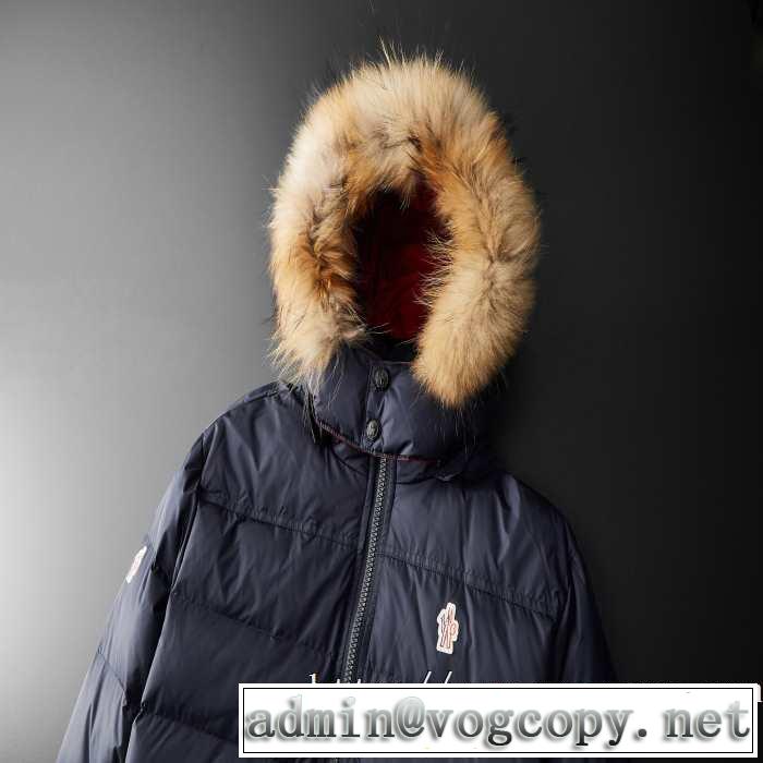 メンズ ダウンジャケット 2色可選 秋服コーデ2019年版 モンクレール 大胆なチェックの人気トレンド MONCLER 秋にはやる最新作を先取り