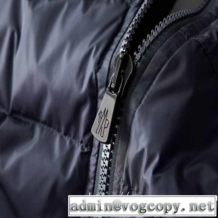 メンズ ダウンジャケット 2色可選 秋服コーデ2019年版 モンクレール 大胆なチェックの人気トレンド MONCLER 秋にはやる最新作を先取り