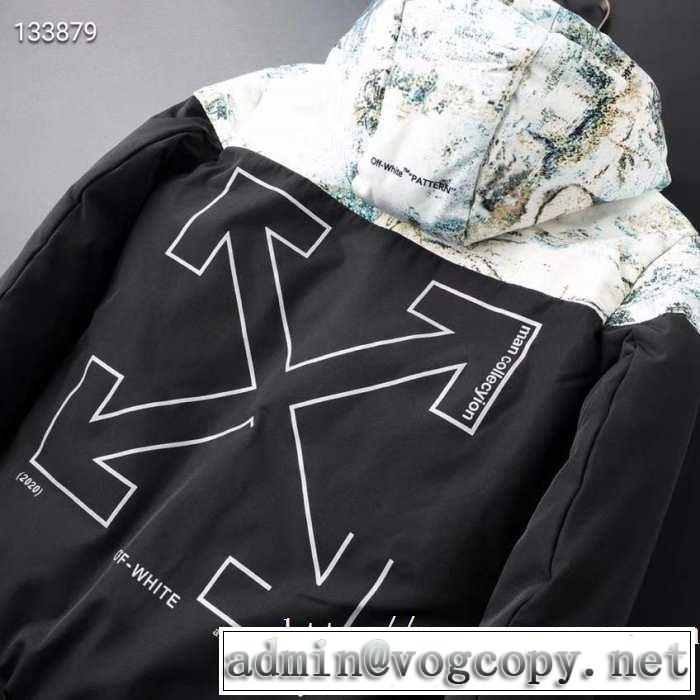 最速2019秋冬トレンドブランド メンズ ダウンジャケット今年らしい新しい人気色  Off-White オフホワイト 現在流行中のおすすめ人気