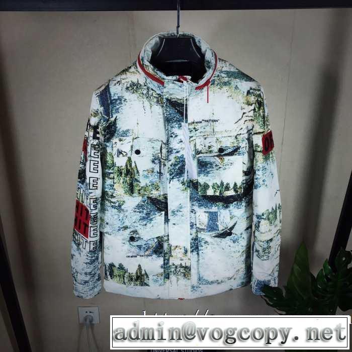 【2019秋冬】の注目トレンド Off-White オフホワイト 今季トレンドをうまく取り メンズ ダウンジャケット  今季トレンド抜け感新品
