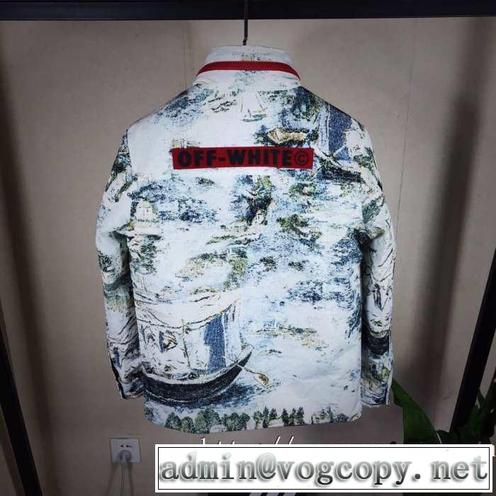 【2019秋冬】の注目トレンド Off-White オフホワイト 今季トレンドをうまく取り メンズ ダウンジャケット  今季トレンド抜け感新品