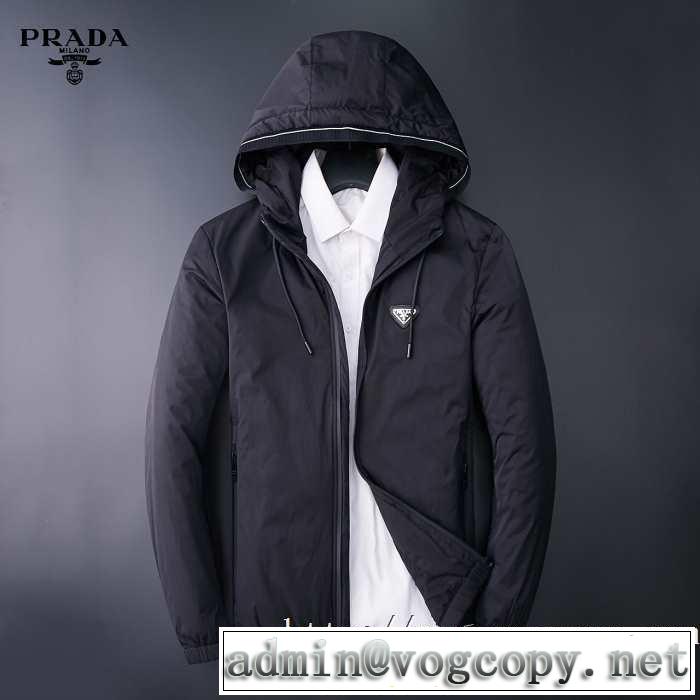 2019秋冬最重要アイテム プラダ ファッション上級者向け PRADA 素敵続くトレンド メンズ ダウンジャケット 人気の秋冬新作再登場
