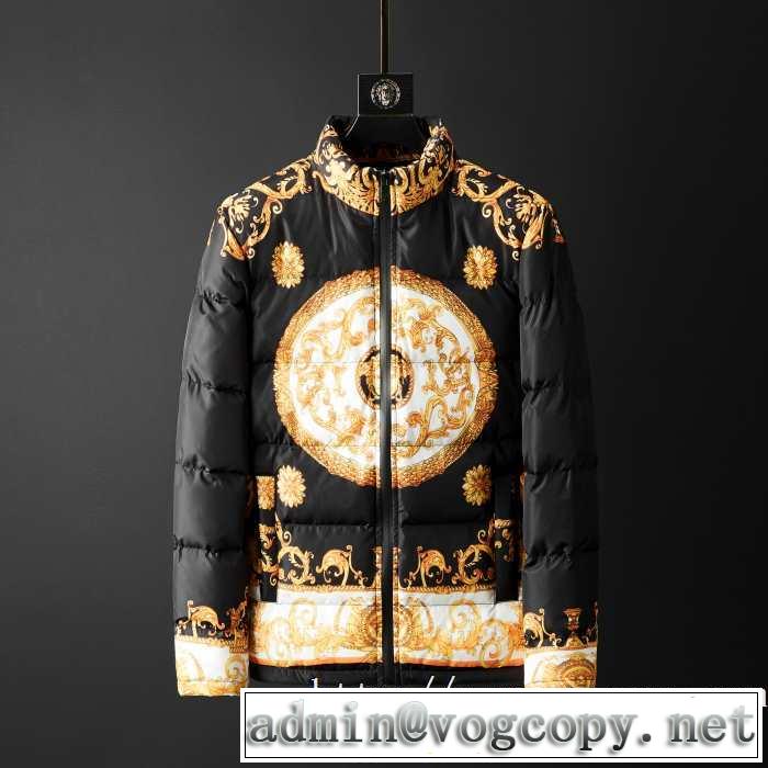 ヴェルサーチ 素敵続くトレンド VERSACE 2019秋冬トレンドデザイン メンズ ダウンジャケット 今年注目すべき秋冬ファッション