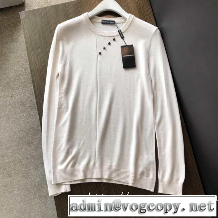 秋服コーデ2019年版 アルマーニ ARMANI プルオーバーパーカー 2色可選 注目の秋ファッション一番