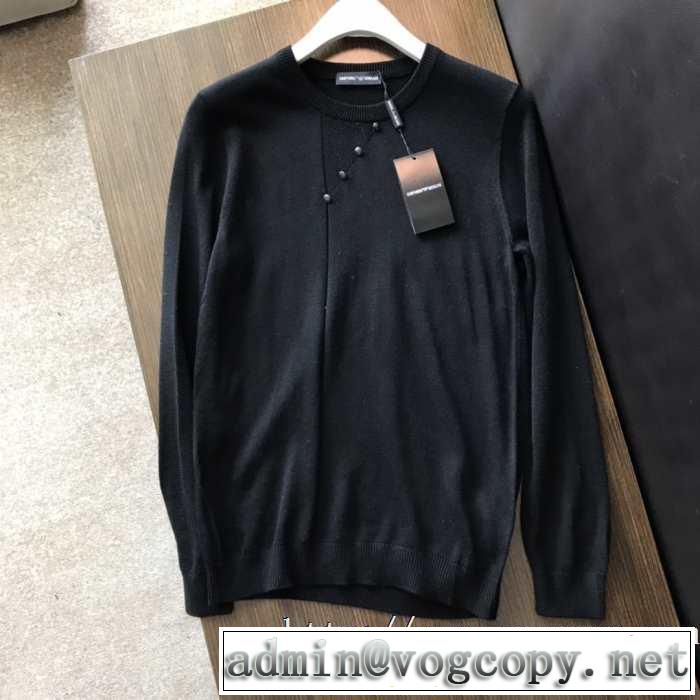 秋服コーデ2019年版 アルマーニ ARMANI プルオーバーパーカー 2色可選 注目の秋ファッション一番