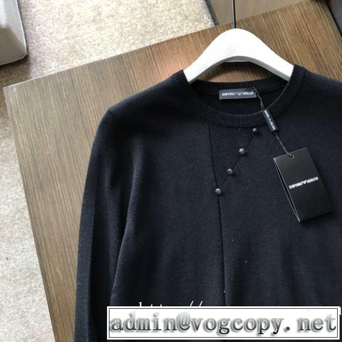 秋服コーデ2019年版 アルマーニ ARMANI プルオーバーパーカー 2色可選 注目の秋ファッション一番