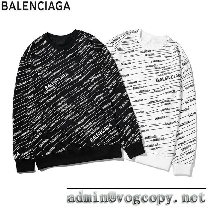おしゃれに秋を迎えるために バレンシアガ BALENCIAGA 2019トレンドカラー秋冬セール プルオーバーパーカー 2色可選 