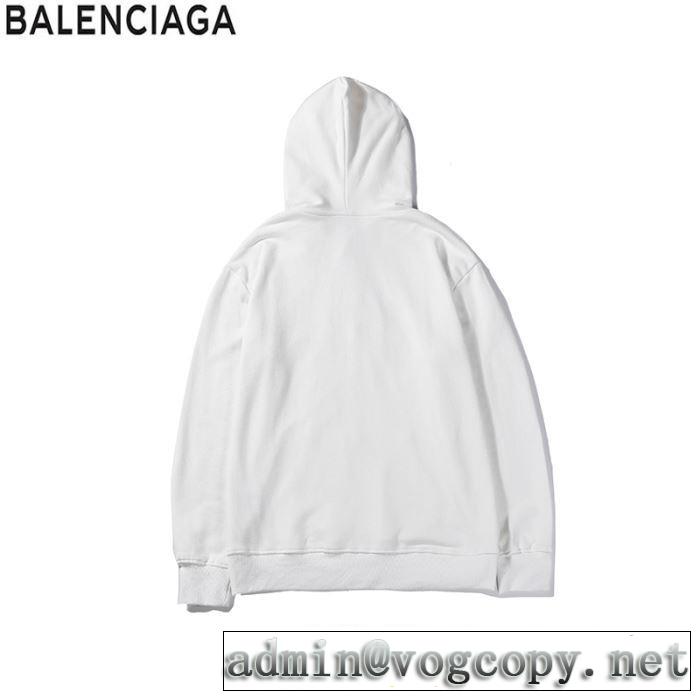 2色可選 秋冬に大注目のカラー 2019秋冬最重要アイテム バレンシアガ BALENCIAGA  カジュアルコーデオシャレ パーカー