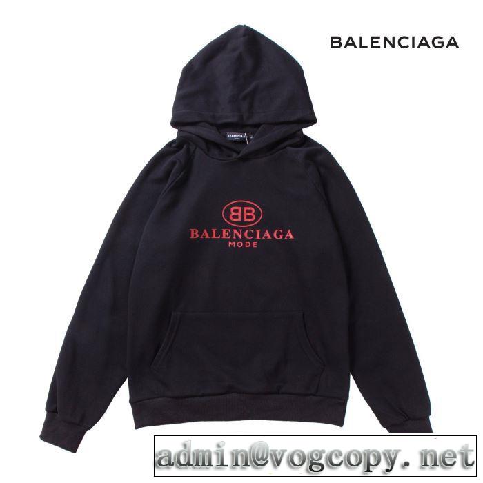一番おしゃれ秋冬トレンド バレンシアガ BALENCIAGA 2019秋、イチオシ上品 2色可選 パーカー おしゃれさんはいち早く取り