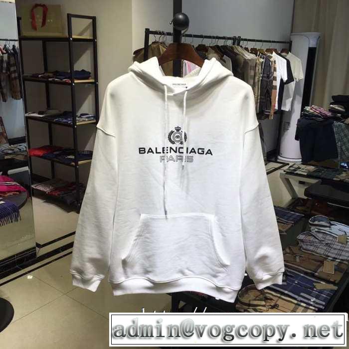バレンシアガ BALENCIAGA パーカー 2色可選 大胆なチェックの人気トレンド 2020秋冬流行ファション