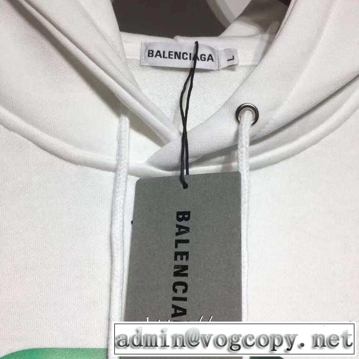 大人かわいい秋冬コーデを楽しみ 2019トレンドファッション新品 バレンシアガ BALENCIAGA パーカー 2色可選