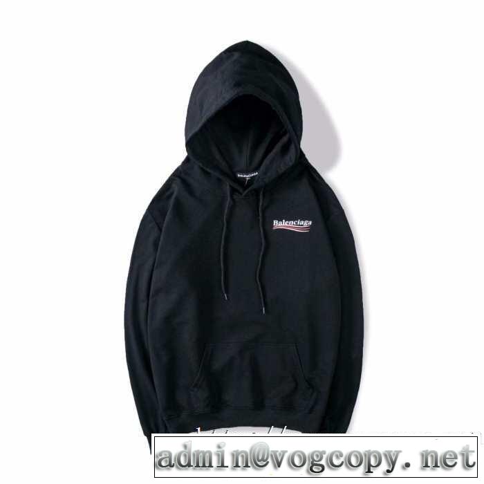 今年らしい新しい人気色 速報！2019年秋ファッショントレンド バレンシアガ BALENCIAGA パーカー 3色可選