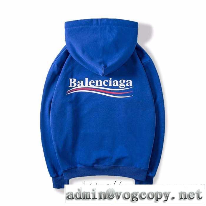 今年らしい新しい人気色 速報！2019年秋ファッショントレンド バレンシアガ BALENCIAGA パーカー 3色可選