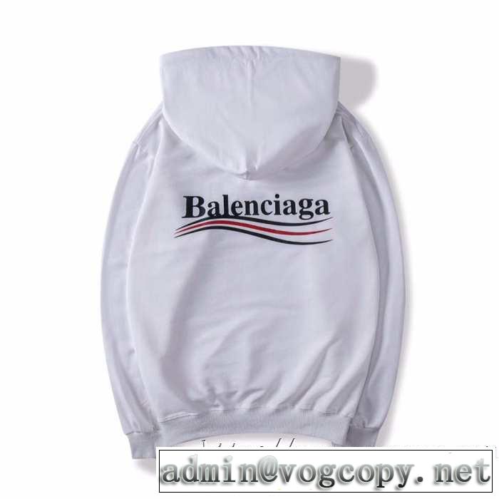 今年らしい新しい人気色 速報！2019年秋ファッショントレンド バレンシアガ BALENCIAGA パーカー 3色可選