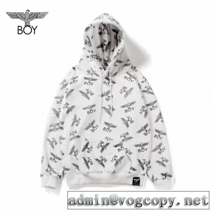 絶対おさえるべきカラーと最新 ボーイロンドン BOY LONDON 【2019秋冬トレンド】押さえておきたい パーカー 3色可選 秋にこれがはやりそう
