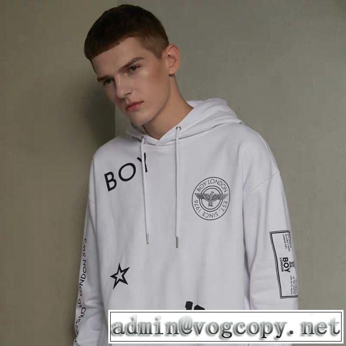 秋服コーデ2019年版 ボーイロンドン BOY LONDON 大胆なチェックの人気トレンド パーカー 2019秋冬トレンドアイテム