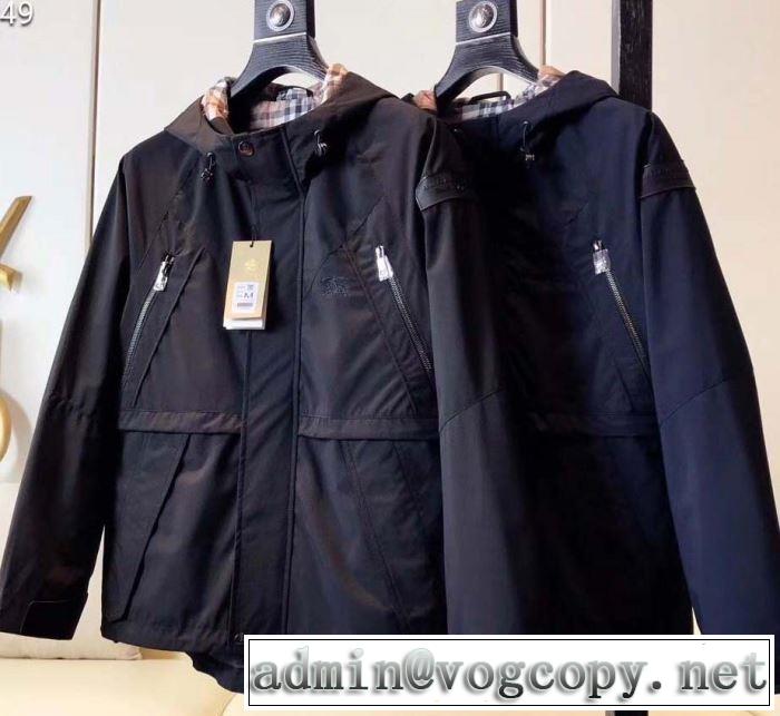 2色可選 とにかく完璧ブランド新作 秋服コーデ2019年版 バーバリー BURBERRY  大胆なチェックの人気トレンドハーフコート 
