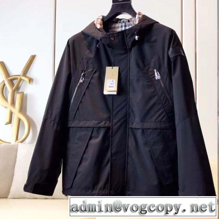 2色可選 とにかく完璧ブランド新作 秋服コーデ2019年版 バーバリー BURBERRY  大胆なチェックの人気トレンドハーフコート
