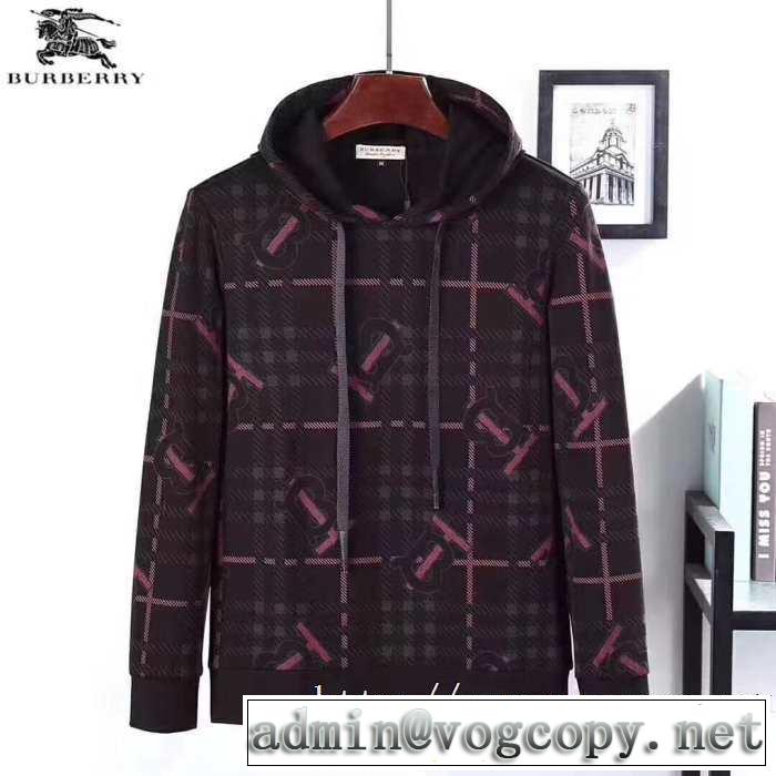 着心地もなめらかで快適 速報！2019年秋ファッショントレンド バーバリー BURBERRY パーカー