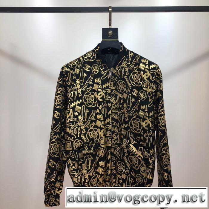 秋冬シーズンに持ってこい！CH ジャケット メンズ CH風ロゴプリントエレガント 程良い抜け感人気ランキング新作