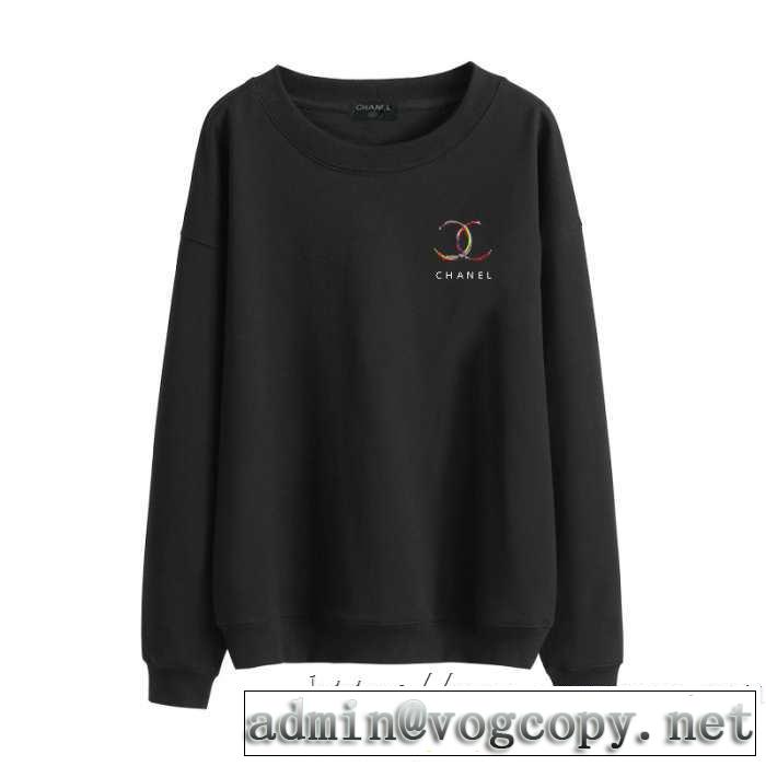 愛用者が多い定番CH パーカー 激安2019-2020年秋冬シーズントレンドCHスウェットシャツカジュアルコーデ