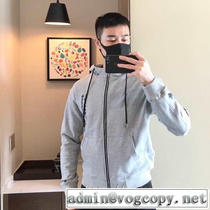 秋冬人気色おすすめCHROME HEARTS ZIP HOOD ジップ パーカー クロムハーツ スウェットシャツ ジャケット エレガント 限定セール