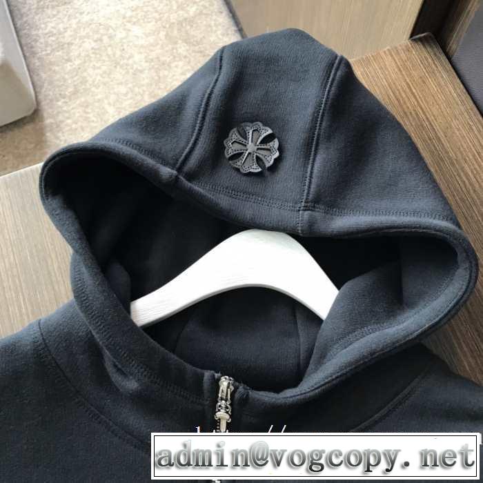 愛用者が多い定番CHROME HEARTS ジップジャケット クロムハーツ スウェット コピー 秋冬おすすめ安い 快適な着心地