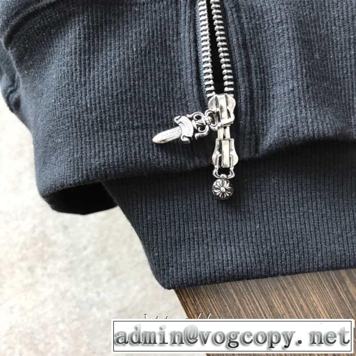 愛用者が多い定番CHROME HEARTS ジップジャケット クロムハーツ スウェット コピー 秋冬おすすめ安い 快適な着心地