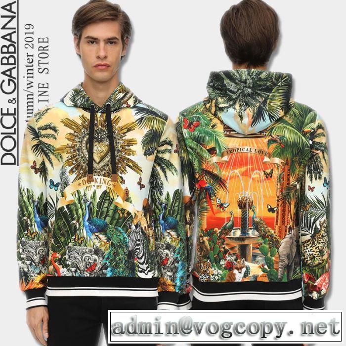 今年注目な新品セール ドルチェ＆ガッバーナ 秋冬とれんど新品目立ち Dolce&Gabbana2019秋冬最重要アイテム  パーカー 