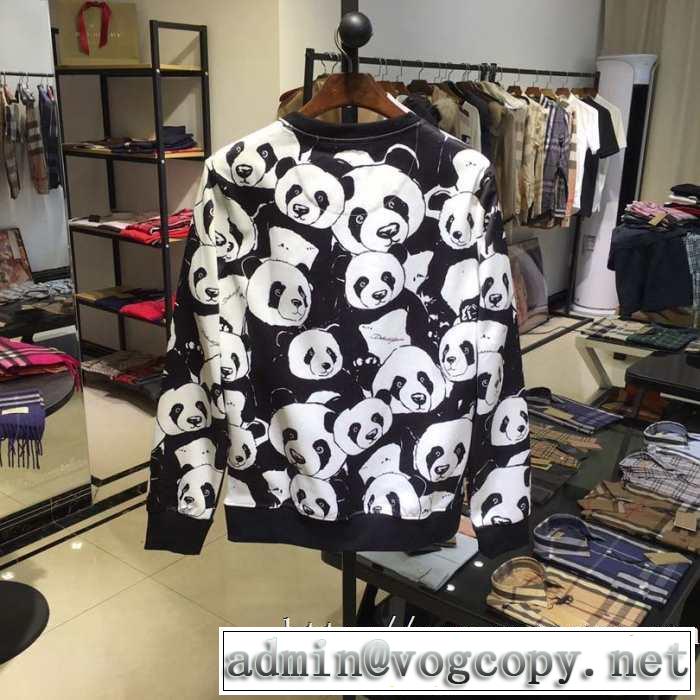 Dolce&Gabbana 激安ドルガバメンズパーカー通販おすすめスウェット長袖ｔシャツかわいいパンダプリント入手困難新作