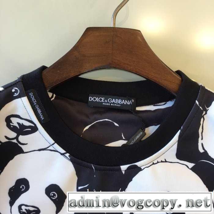 Dolce&Gabbana 激安ドルガバメンズパーカー通販おすすめスウェット長袖ｔシャツかわいいパンダプリント入手困難新作