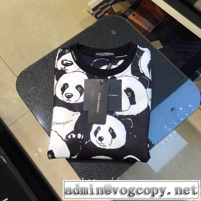 Dolce&Gabbana 激安ドルガバメンズパーカー通販おすすめスウェット長袖ｔシャツかわいいパンダプリント入手困難新作