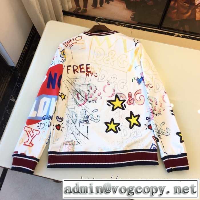 愛用者が多い定番スウェットシャツKINGプリント パーカーDolce&Gabbanaコピー安いドルガバ 通販 最も着こなし限定新作