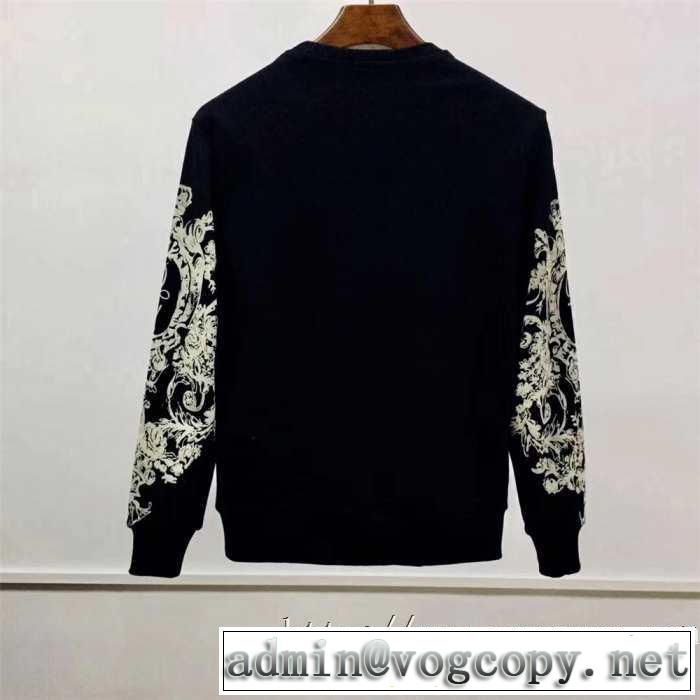 パーカーおすすめ秋冬新着Dolce&Gabbana ドルガバ 服 メンズ 通販スウェットシャツコーデプリントエレガントクラシック上品