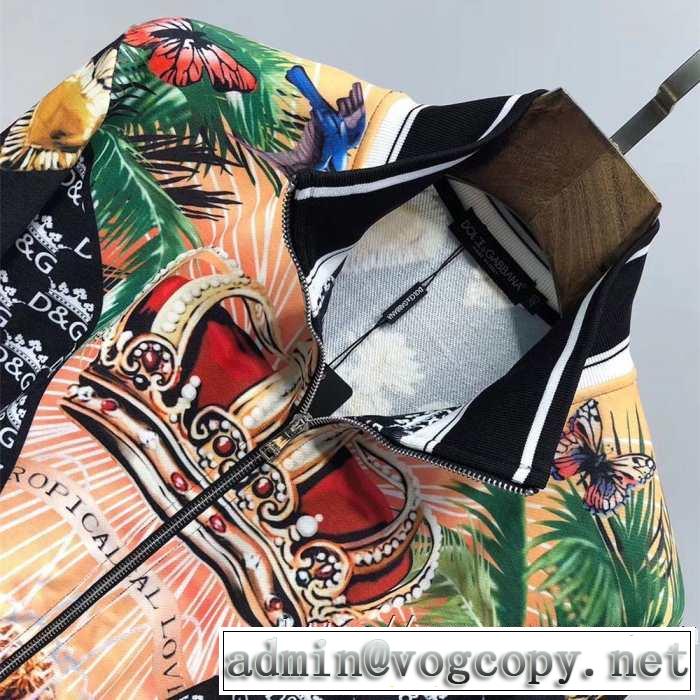 高い防寒性能人気新着Dolce&Gabbana コピードルガバジャケット メンズ高級ブランドプリントエレガント安いアイテム