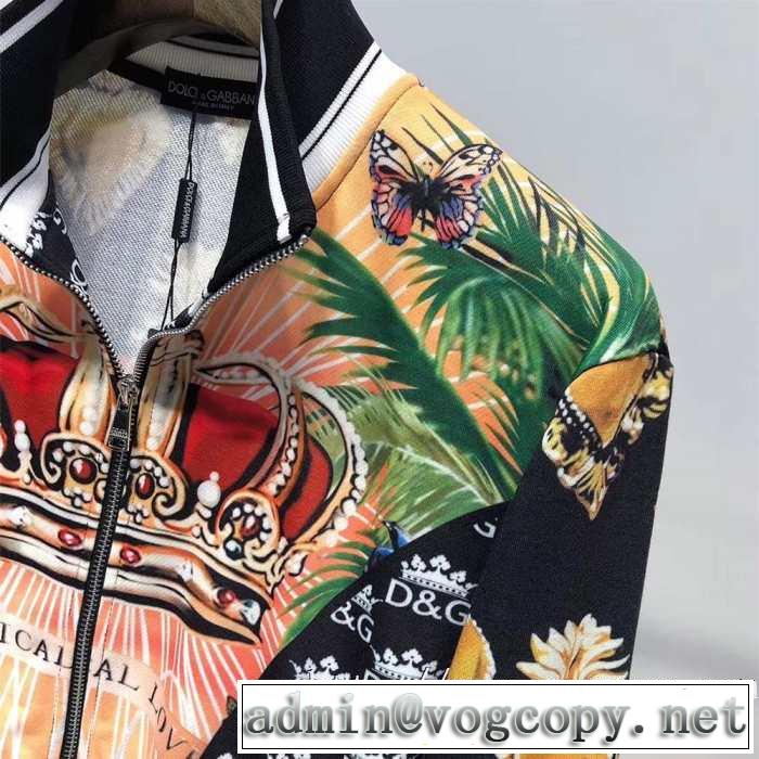 高い防寒性能人気新着Dolce&Gabbana コピードルガバジャケット メンズ高級ブランドプリントエレガント安いアイテム