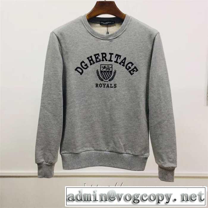 ドルガバ スウェットシャツ ジャージー ヘリテージプリントメンズコーデ おすすめDolce&Gabbana パーカーG9QI1TFU7DUN0000