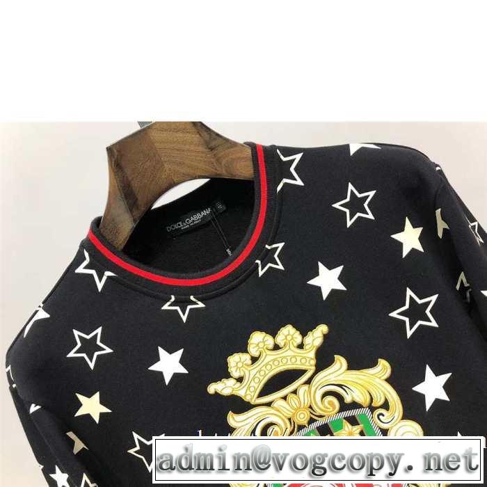 ドルガバ メンズパーカー おすすめDolce&Gabbana 激安 スーパーコピー 通販 秋冬コットンスウェットシャツ カジュアル コーデ